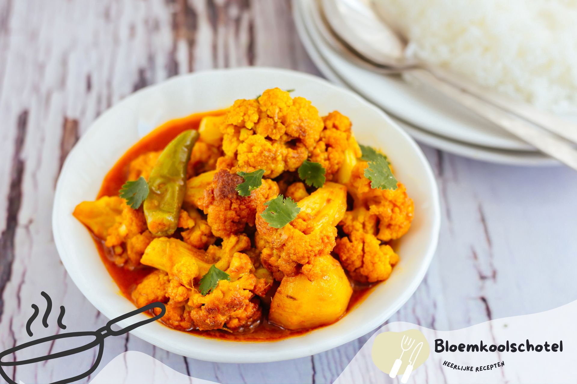 Exotische bloemkool-curry recept | Een Oosters vegetarisch feest!